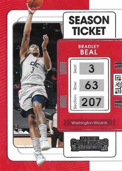 #71 Bradley Beal - Washington Wizards - 2021-22 Panini Contenders Basketball