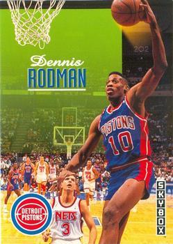 #71 Dennis Rodman - Detroit Pistons - 1992-93 SkyBox Basketball