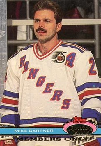 #NNO Mike Gartner Mike Makes It Two - New York Rangers - 1991 Stadium Club Members Only