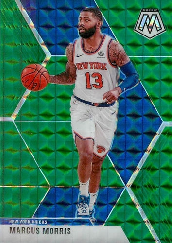#71 Marcus Morris - New York Knicks - 2019-20 Panini Mosaic - Green Prizm Basketball