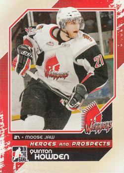 #71 Quinton Howden - Moose Jaw Warriors - 2010-11 In The Game Heroes and Prospects Hockey