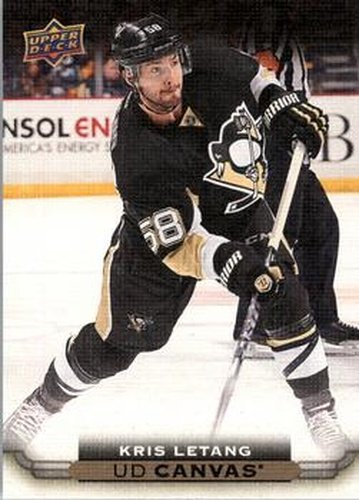 #C71 Kris Letang - Pittsburgh Penguins - 2015-16 Upper Deck - UD Canvas Hockey
