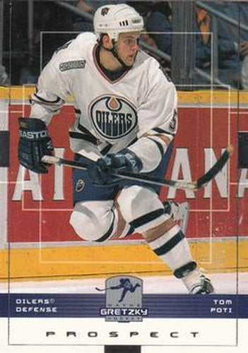 #71 Tom Poti - Edmonton Oilers - 1999-00 Upper Deck Wayne Gretzky Hockey