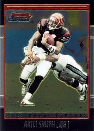 #71 Akili Smith - Cincinnati Bengals - 2001 Bowman Chrome Football