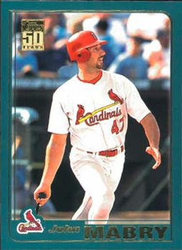 #T71 John Mabry - St. Louis Cardinals - 2001 Topps Traded & Rookies Baseball