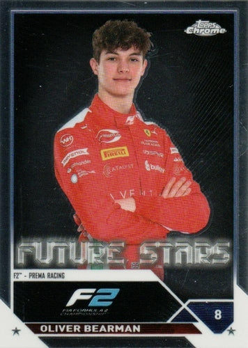 #71 Oliver Bearman - Prema Racing F2 - 2023 Topps Chrome Formula 1 Racing
