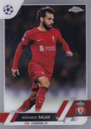 #71 Mohamed Salah - Liverpool - 2022-23 Topps Chrome UEFA Club Competitions Soccer