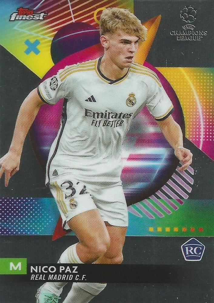 #71 Nico Paz - Real Madrid CF - 2023-24 Finest UEFA Club Competitions Soccer