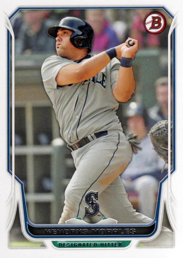 #71 Kendrys Morales - Seattle Mariners - 2014 Bowman Baseball