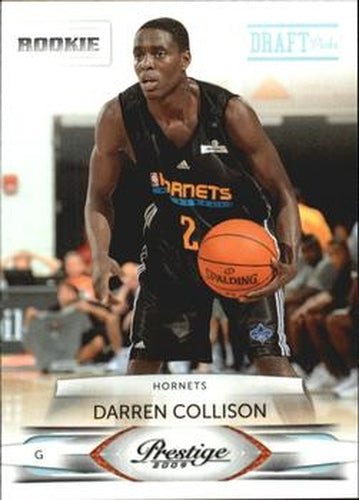 #221 Darren Collison - New Orleans Hornets - 2009-10 Panini Prestige - Draft Picks Light Blue Basketball