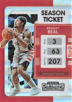 #71b Bradley Beal - Washington Wizards - 2021-22 Panini Contenders Basketball