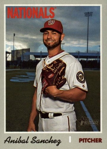 #720 Anibal Sanchez - Washington Nationals - 2019 Topps Heritage Baseball