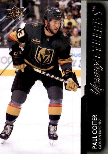 #720 Paul Cotter - Vegas Golden Knights - 2021-22 Upper Deck Hockey