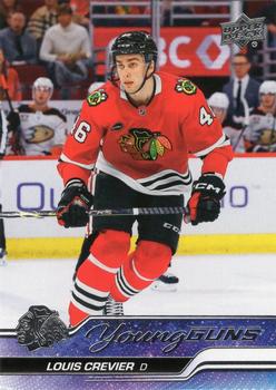 #721 Louis Crevier - Chicago Blackhawks - 2023-24 Upper Deck Hockey