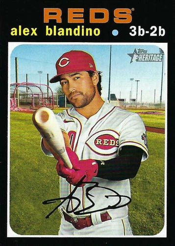 #721 Alex Blandino - Cincinnati Reds - 2020 Topps Heritage Baseball