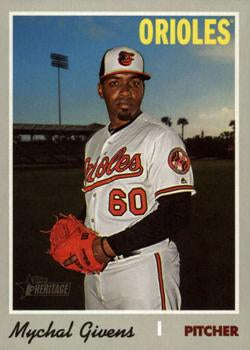 #721 Mychal Givens - Baltimore Orioles - 2019 Topps Heritage Baseball