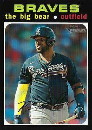#723d Marcell Ozuna - Atlanta Braves - 2020 Topps Heritage Baseball
