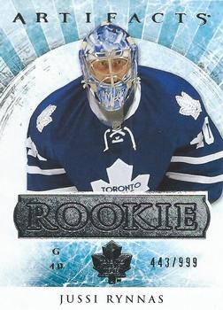 #198 Jussi Rynnas - Toronto Maple Leafs - 2012-13 Upper Deck Artifacts Hockey