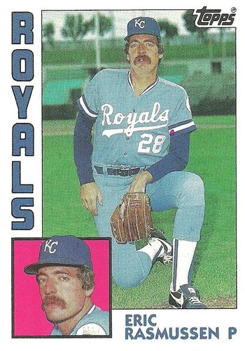 #724 Eric Rasmussen - Kansas City Royals - 1984 Topps Baseball