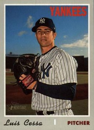 #724 Luis Cessa - New York Yankees - 2019 Topps Heritage Baseball