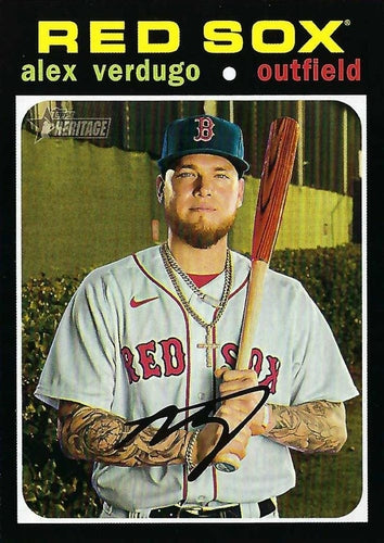 #725 Alex Verdugo - Boston Red Sox - 2020 Topps Heritage Baseball