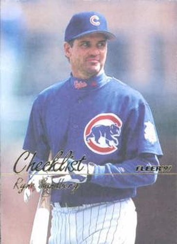 #725 Ryne Sandberg - Chicago Cubs - 1997 Fleer Baseball