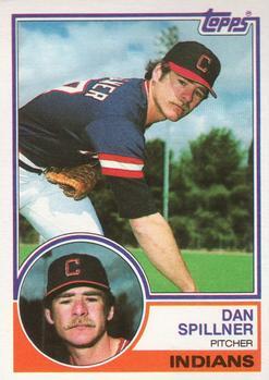 #725 Dan Spillner - Cleveland Indians - 1983 Topps Baseball