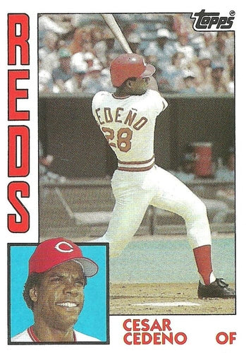 #725 Cesar Cedeno - Cincinnati Reds - 1984 Topps Baseball