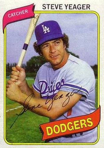 #726 Steve Yeager - Los Angeles Dodgers - 1980 Topps Baseball