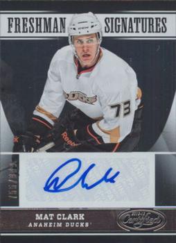 #169 Mat Clark - Anaheim Ducks - 2012-13 Panini Certified Hockey