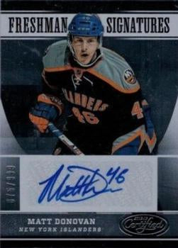 #170 Matt Donovan - New York Islanders - 2012-13 Panini Certified Hockey