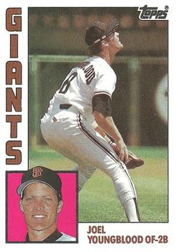 #727 Joel Youngblood - San Francisco Giants - 1984 Topps Baseball