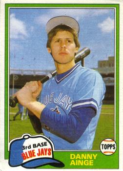 #727 Danny Ainge - Toronto Blue Jays - 1981 Topps Baseball