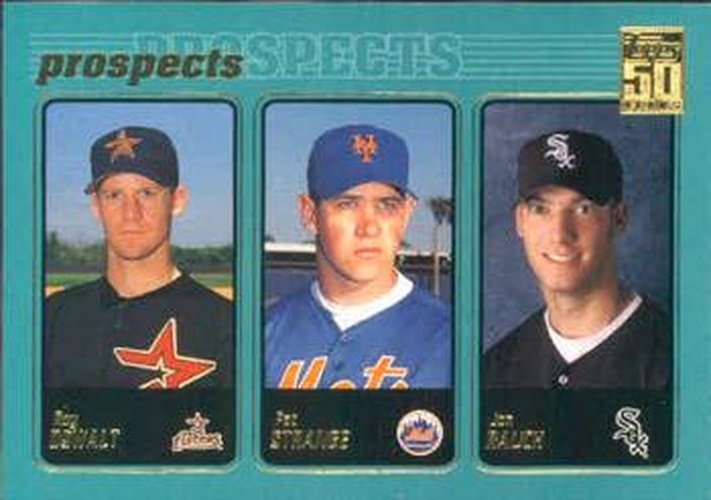 #727 Roy Oswalt / Pat Strange / Jon Rauch - Houston Astros / New York Mets / Chicago White Sox - 2001 Topps Baseball