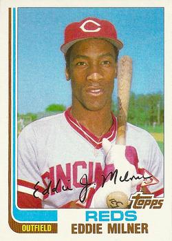 #72T Eddie Milner - Cincinnati Reds - 1982 Topps Traded Baseball