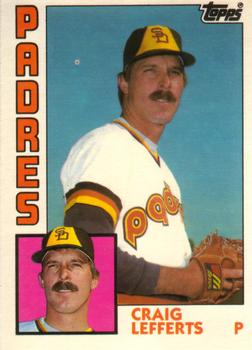 #72T Craig Lefferts - San Diego Padres - 1984 Topps Traded Baseball