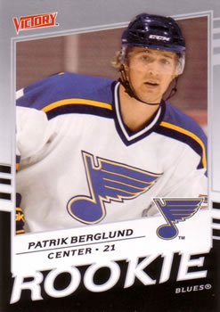 #322 Patrik Berglund - St. Louis Blues - 2008-09 Upper Deck Victory Hockey