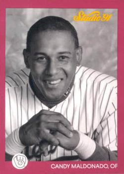 #72 Candy Maldonado - Milwaukee Brewers - 1991 Studio Baseball