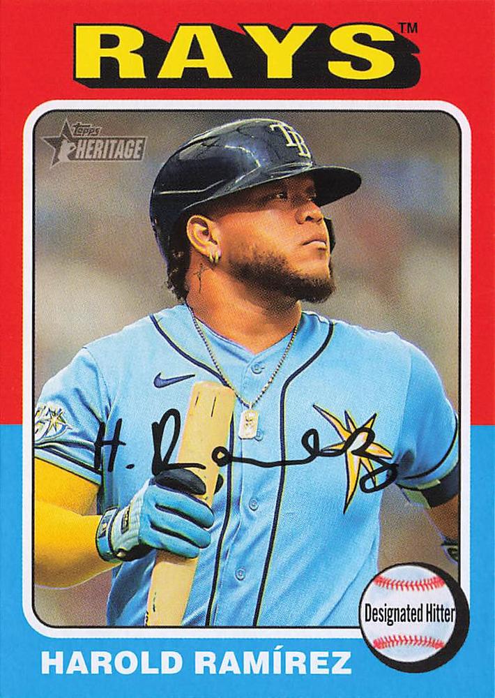 #72 Harold Ramírez - Tampa Bay Rays - 2024 Topps Heritage Baseball