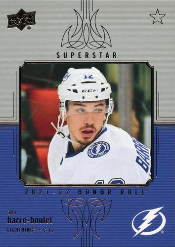 #HR-72 Alex Barre-Boulet - Tampa Bay Lightning - 2021-22 Upper Deck - Honor Roll Hockey