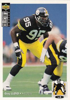 #72 Greg Lloyd - Pittsburgh Steelers - 1994 Collector's Choice Football