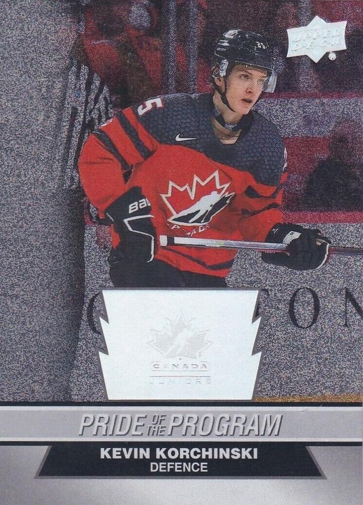 #72 Kevin Korchinski - Canada - 2023 Upper Deck Team Canada Juniors - Patterned Foilboard Hockey
