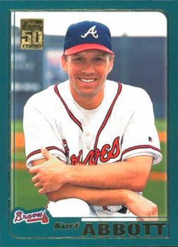 #T72 Kurt Abbott - Atlanta Braves - 2001 Topps Traded & Rookies Baseball