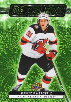 #DZ-72 Dawson Mercer - New Jersey Devils - 2023-24 Upper Deck - Dazzlers Green Hockey