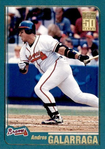 #72 Andres Galarraga - Atlanta Braves - 2001 Topps Baseball