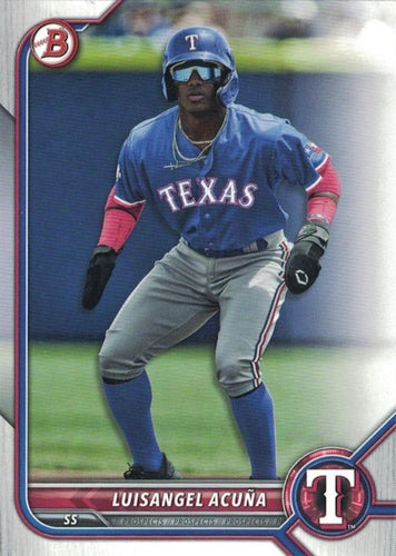 #BP-72 Luisangel Acuña - Texas Rangers - 2022 Bowman - Prospects Baseball