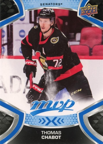 #72 Thomas Chabot - Ottawa Senators - 2021-22 Upper Deck MVP - Blue Hockey