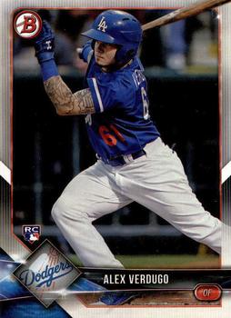 #72 Alex Verdugo - Los Angeles Dodgers - 2018 Bowman Baseball