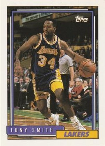 #72 Tony Smith - Los Angeles Lakers - 1992-93 Topps Basketball