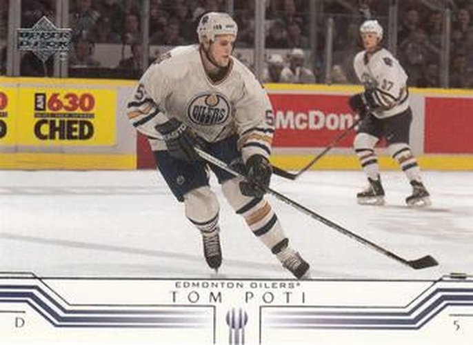 #72 Tom Poti - Edmonton Oilers - 2001-02 Upper Deck Hockey